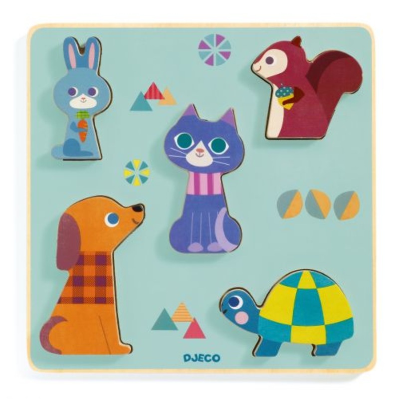 Djeco Moustacha Wooden Puzzle