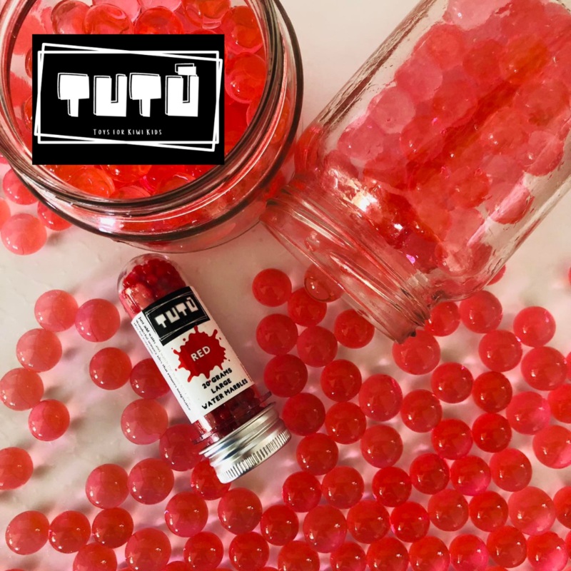 Water Marble Large Red