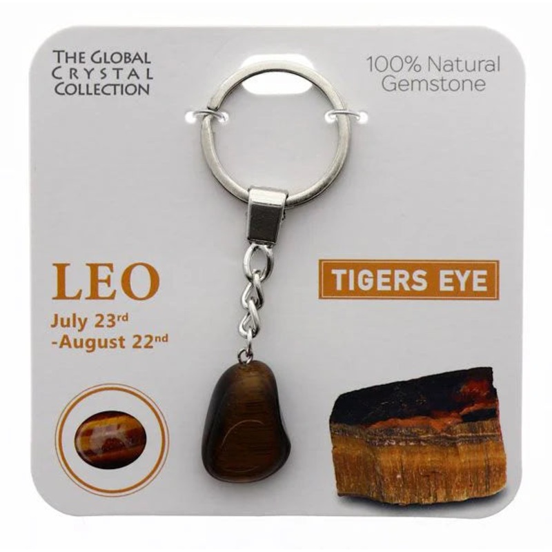Leo Gem Keyring
