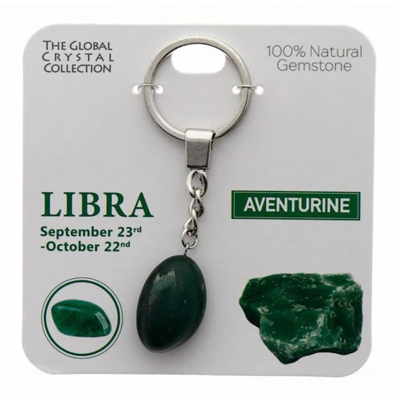 Libra Gem Keyring