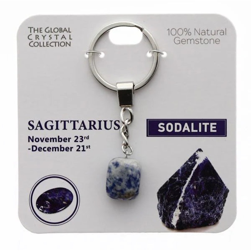 Sagittarius Gem Keyring
