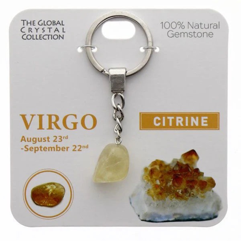 Virgo Gem Keyring