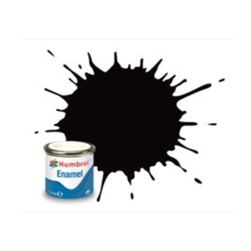 Humbrol Coal Black Satin