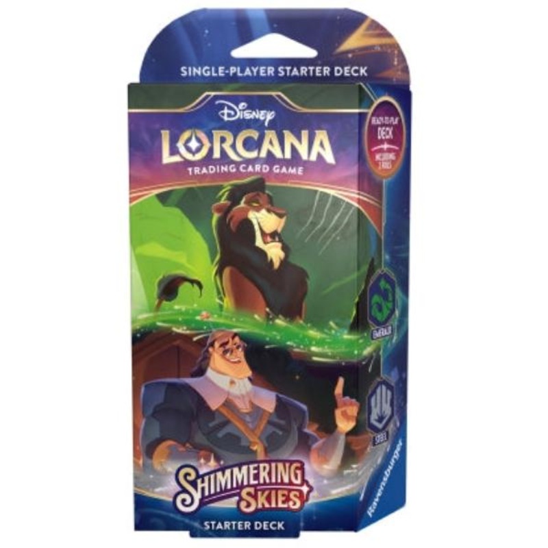 Lorcana S5 Shimmering Skies Starter Emerald/Steel