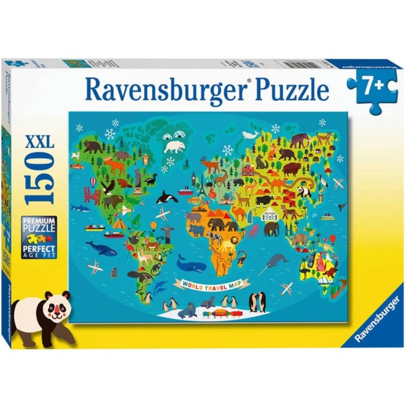 RB Animal World Map150pc