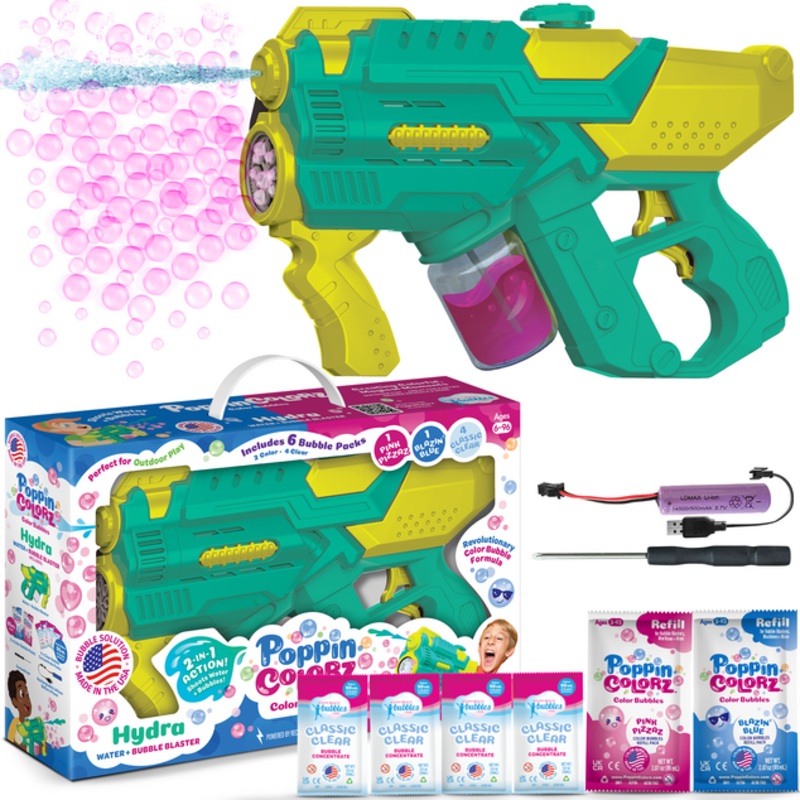 Poppin Colorz Hydra 2in1 Water & Bubble Blaster