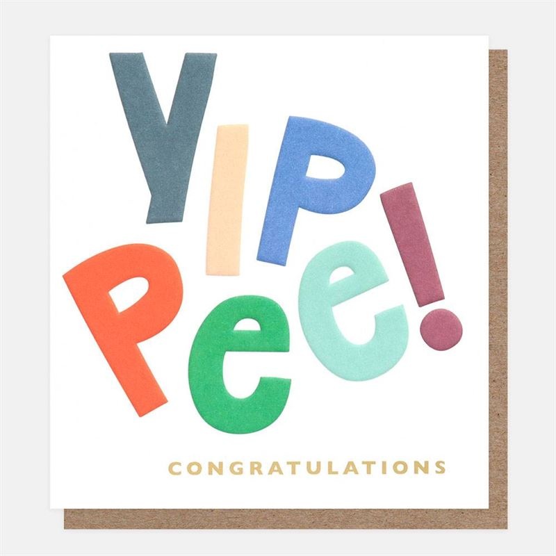 Yippe! Congratulations