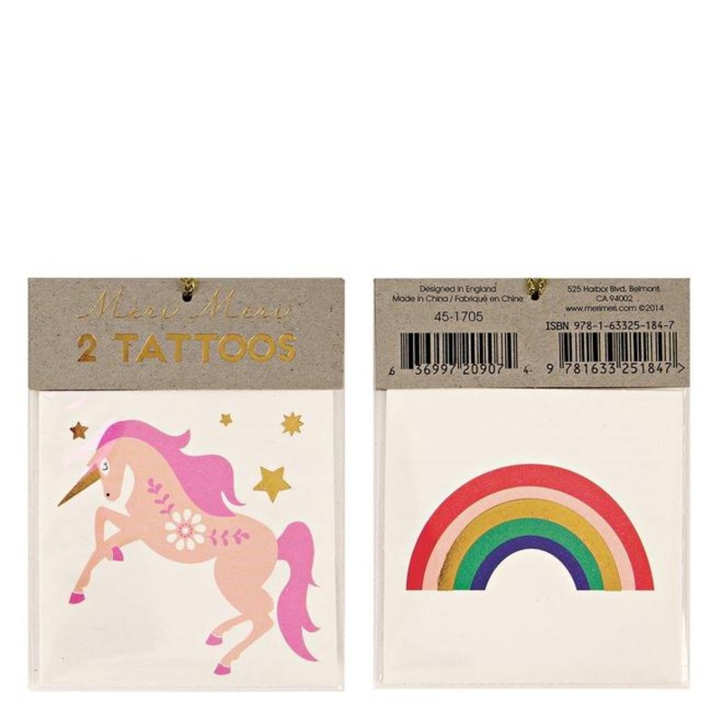 MM Unicorn & Rainbow Tattoos