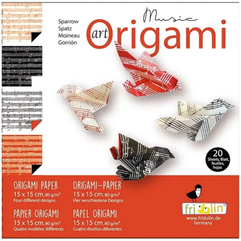 Origami Sheet of Music 20 Sheets
