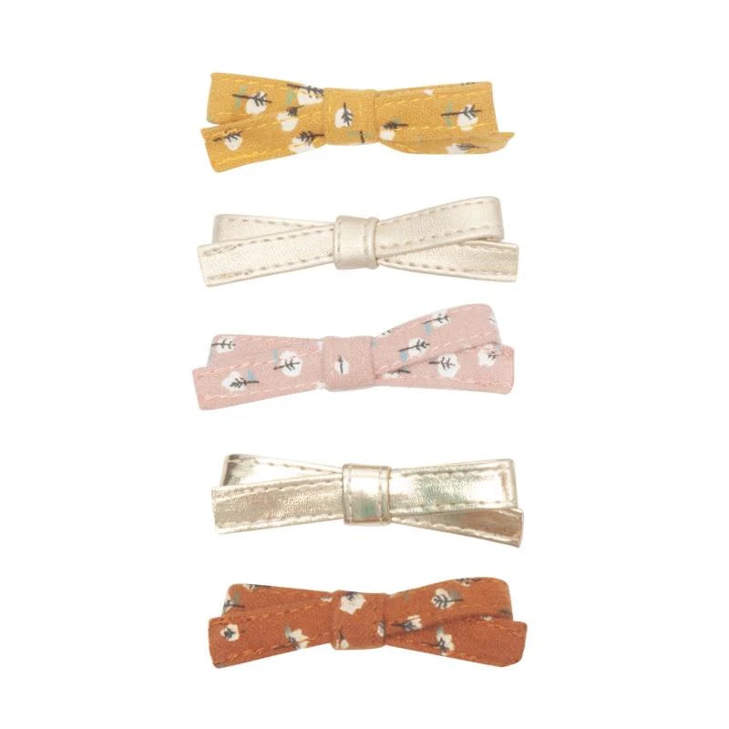 Betty Bow Clip Pack Chestnut