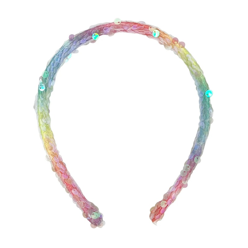 PP Unicorn Rainbow Sequin Headband