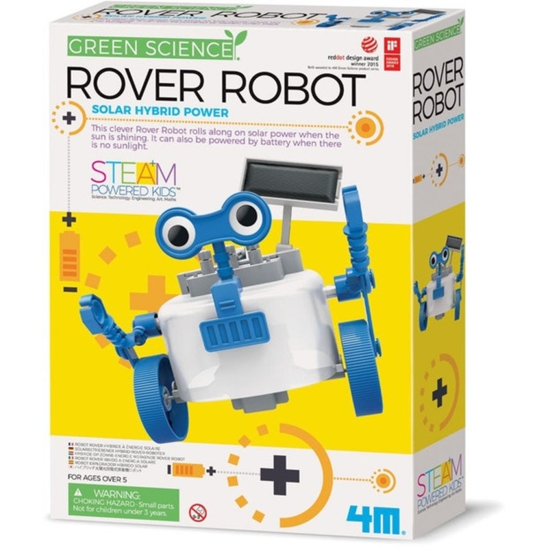 4M Rover Robot Solar Green