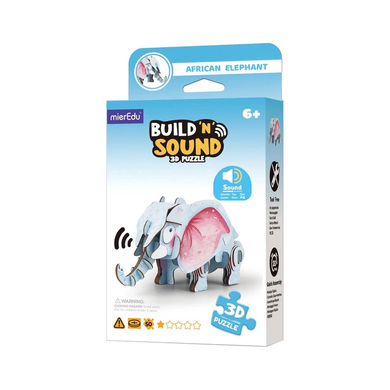 Build n Sound 3D Puzzle Elephant