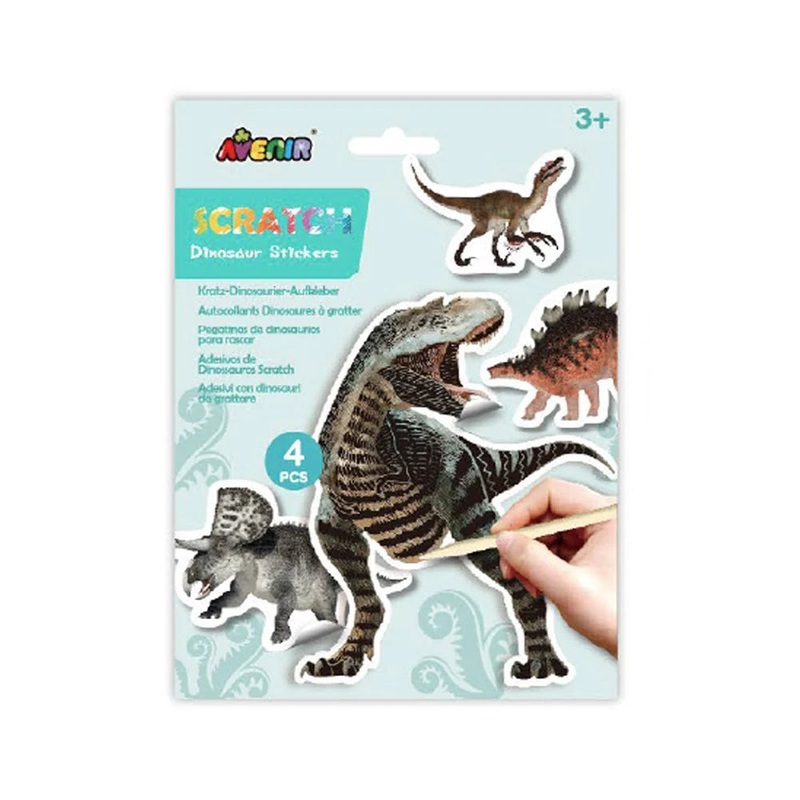 Avenir Scratch Dino Stickers