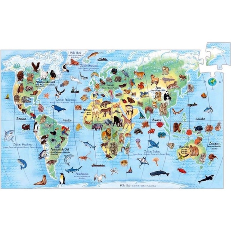 Djeco World Animals 100pc