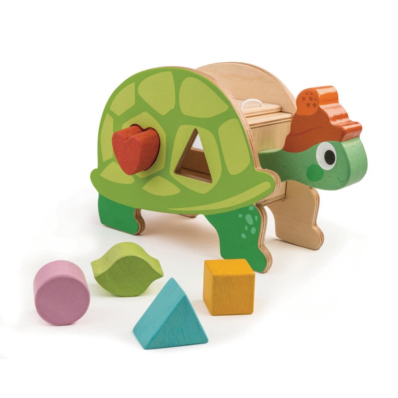 Tender Leaf Toys - Tortoise Shape Sorter Wooden