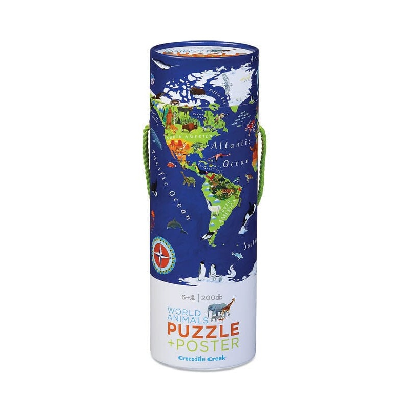 Crocodile Creek - Puzzle + Poster 200pc | World Animal