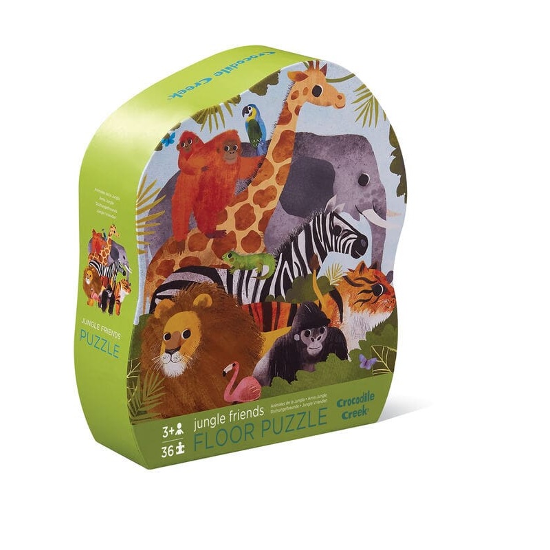 Crocodile Creek - Classic Floor Puzzle 36pc | Jungle Friends