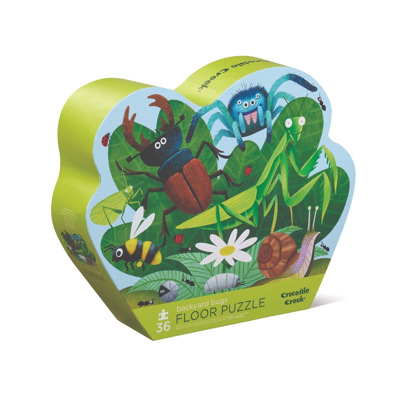 Crocodile Creek - Classic Floor Puzzle 36pc | Backyard Bugs