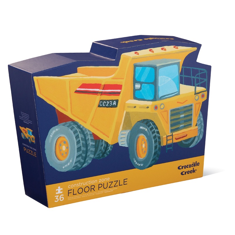 Crocodile Creek - Classic Floor Puzzle 36pc | Construction Zone