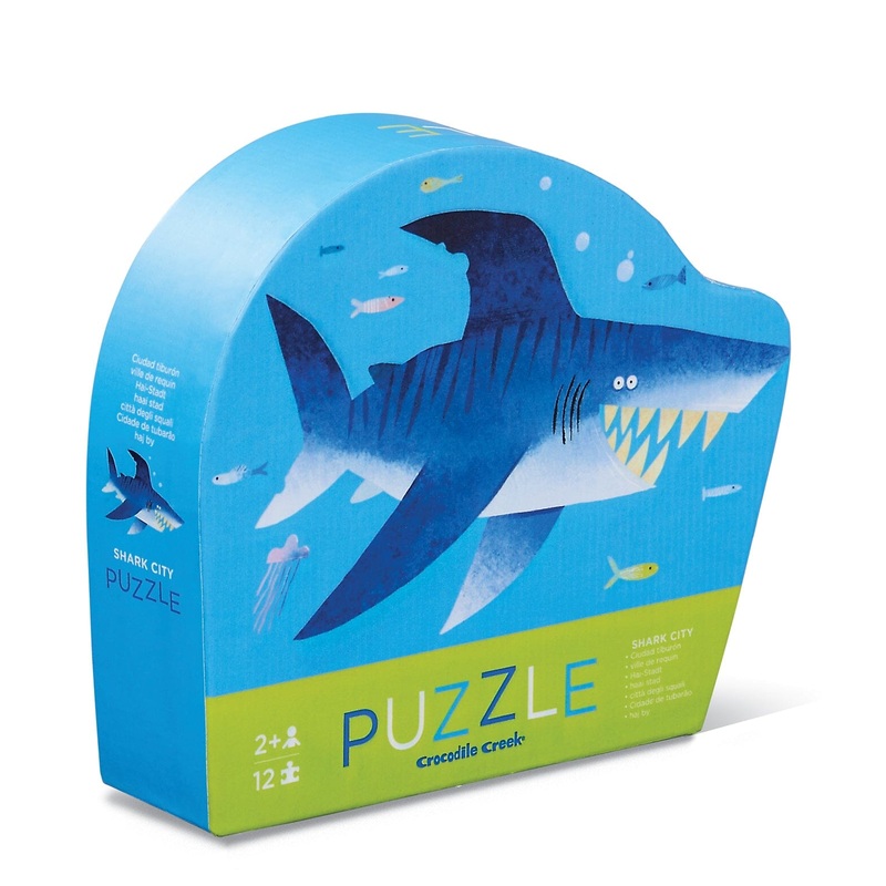 Crocodile Creek - Mini Puzzle 12pc | Shark City