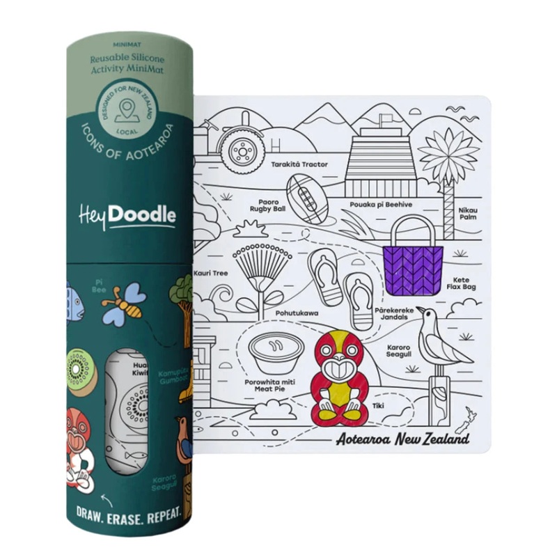 HeyDoodle - Mini Colouring & Doodle Mat | Icons of Aotearoa