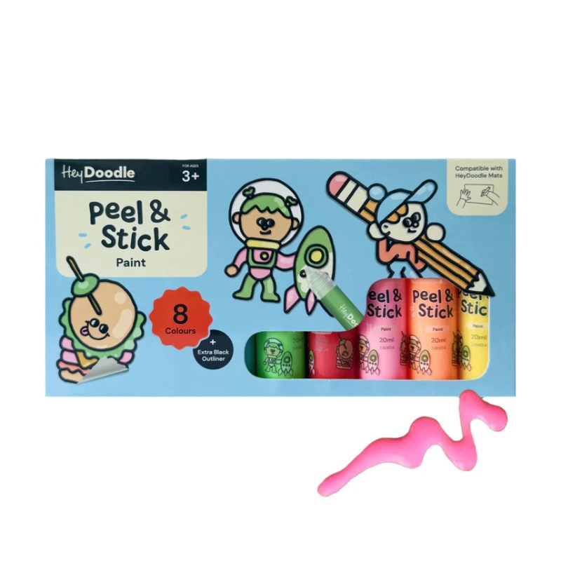 HeyDoodle - Peel & Stick Solid Paint | Easy Peel and Stickable Colours