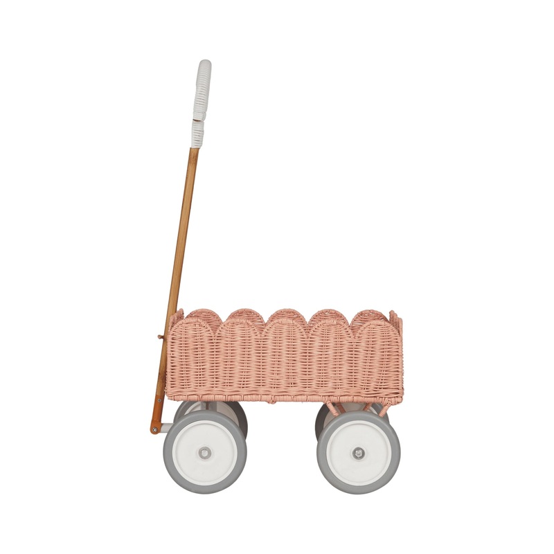 Olli Ella Rattan - Petal Wonder Wagon | Seashell Pink