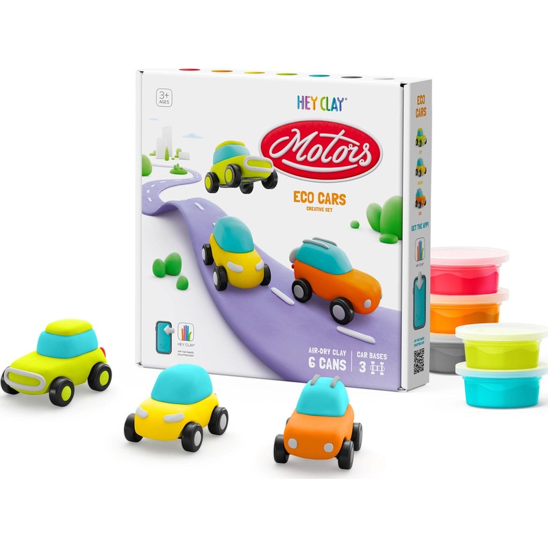 Fat Brain Hey Clay Eco Cars - Art Kits for Kids