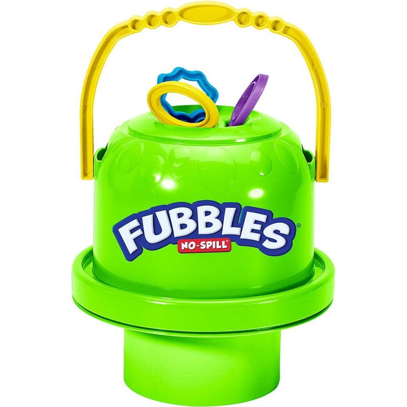 Fubbles No-Spill Big Bubble Bucket with Solution - Outdoor Toys for Kids
