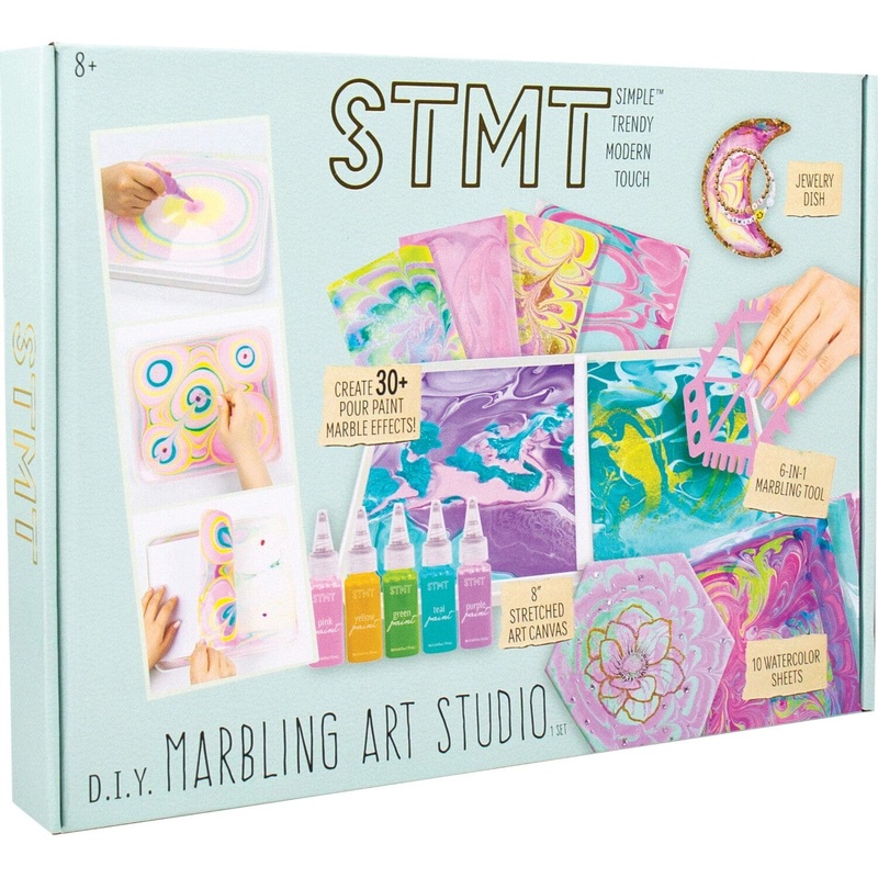 STMT DIY Marbling Art Studio - Art Kits for Tweens