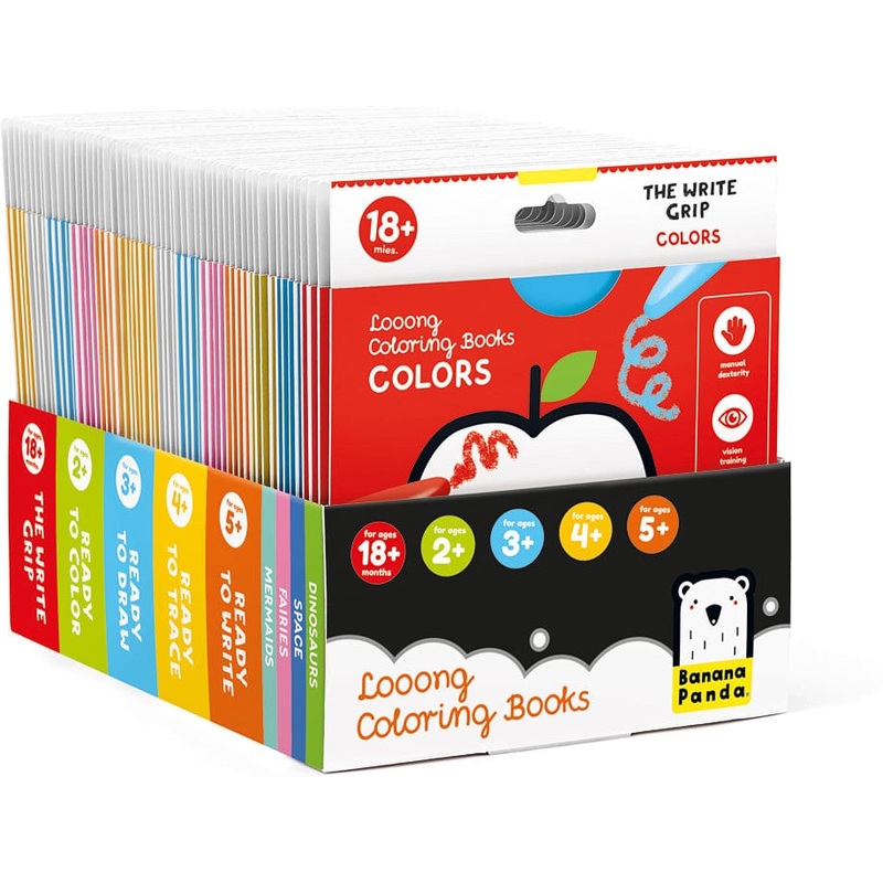Banana Panda Looong Coloring Books