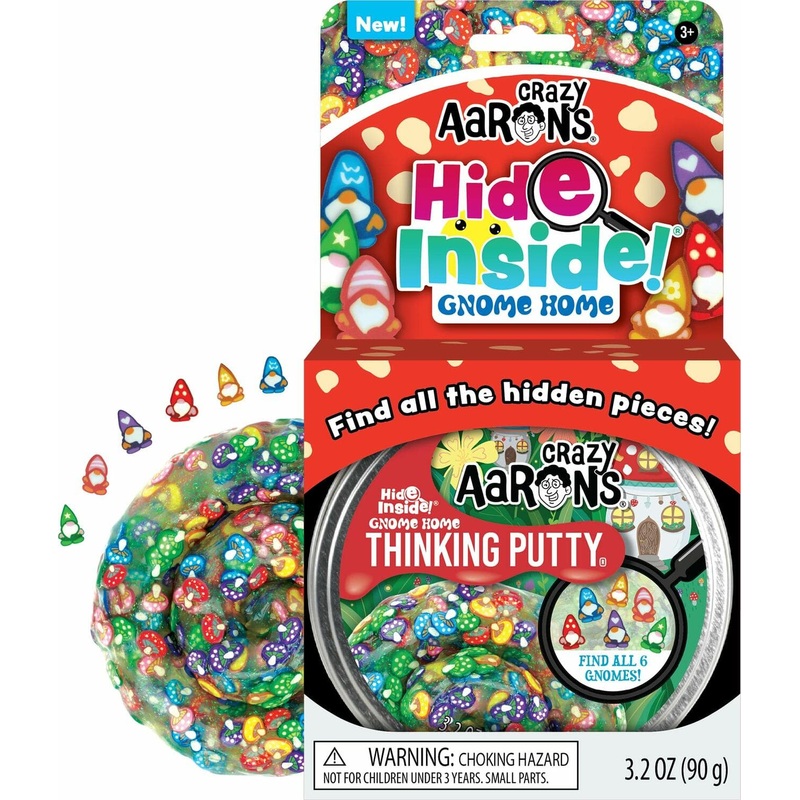 Crazy Aaron's Hide Inside! Gnome Home Thinking Putty