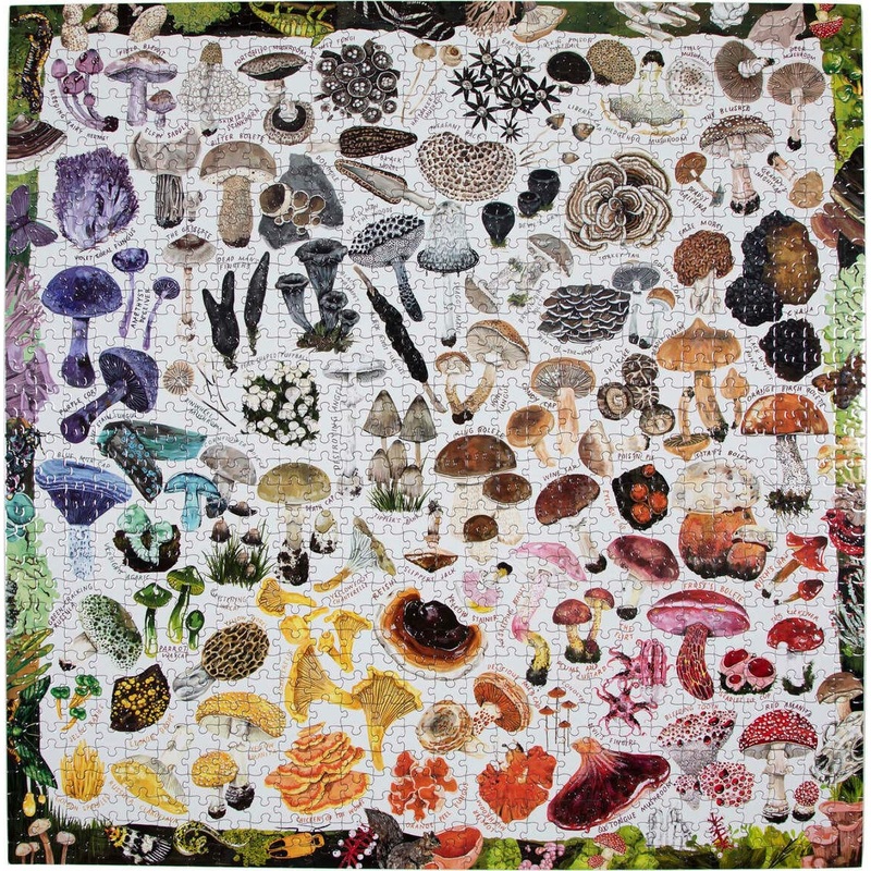 EeBoo Mushroom Rainbow 1000 Piece Puzzle