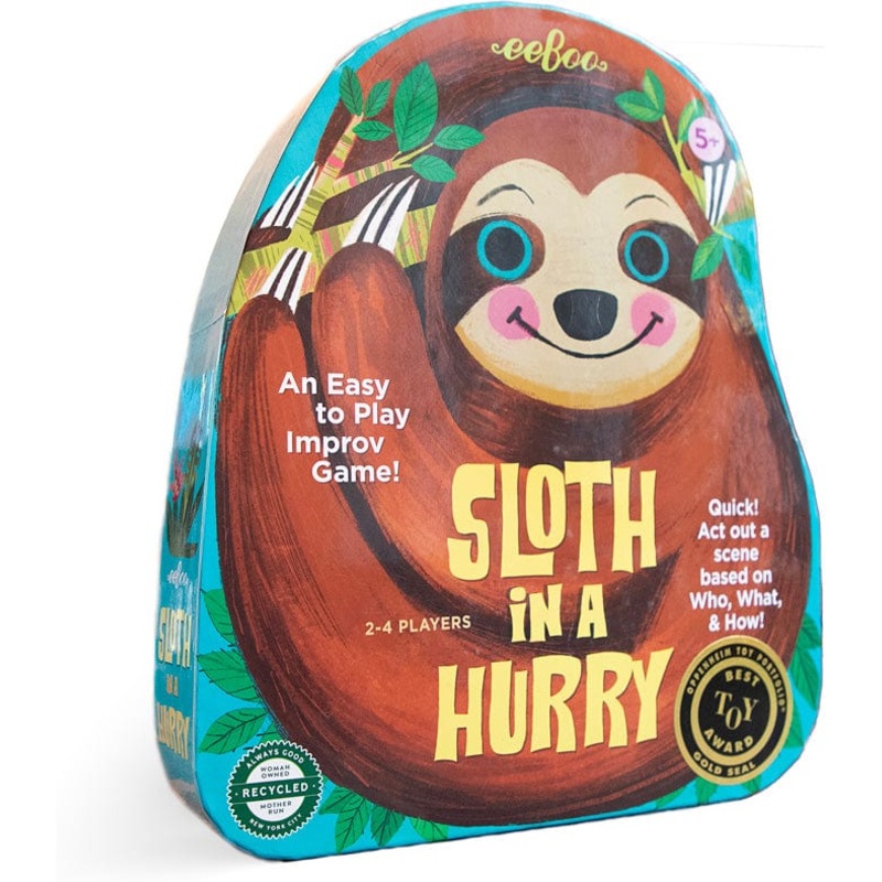 Eeboo Sloth in a Hurry Game - Board Games for Kids