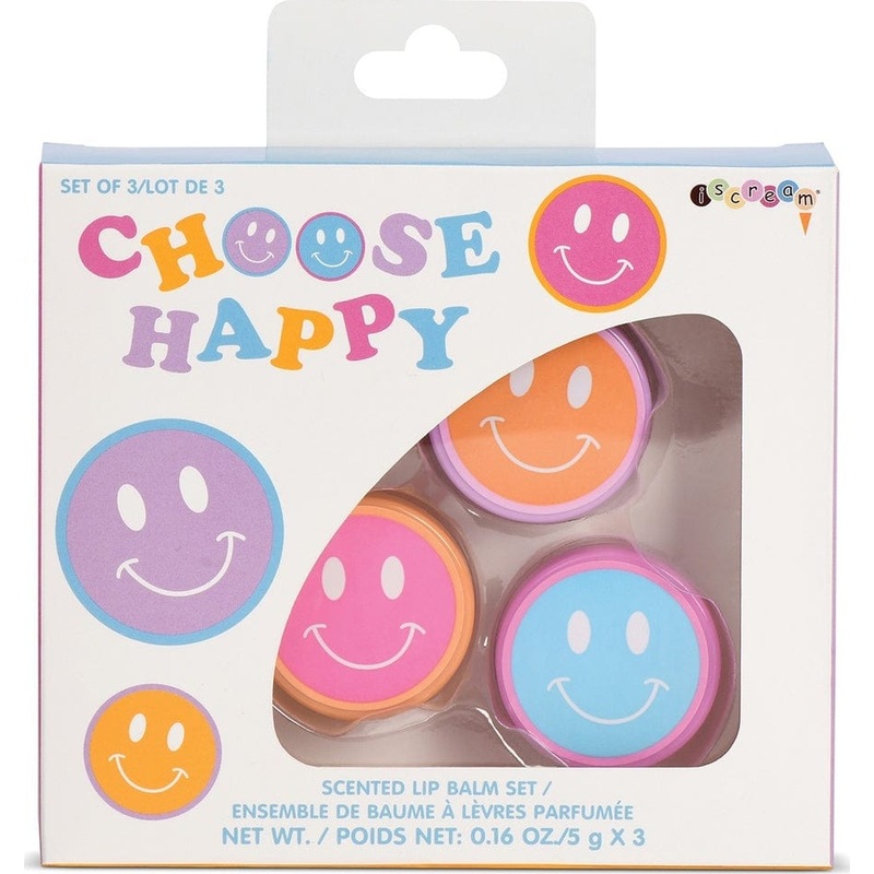 Iscream Choose Happy Lip Balm Trio