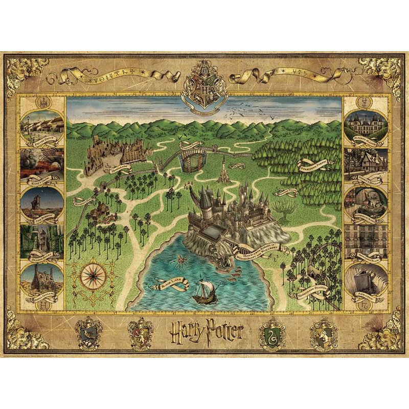 Ravensburger Hogwarts Map 1500 Piece Puzzle