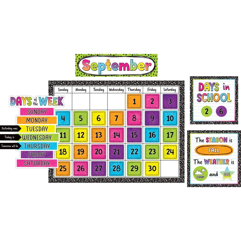 Teacher Created Resources Brights 4Ever Calendar Bulletin Board