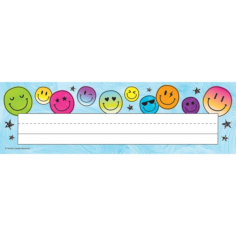 Teacher Created Resources Brights 4Ever Flat Name Plates