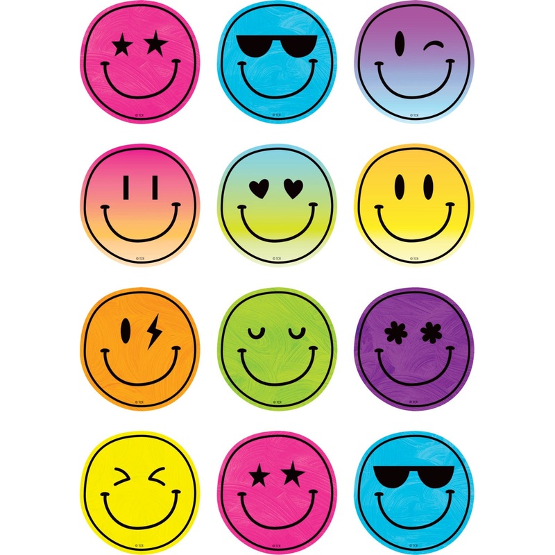 Teacher Created Resources Brights 4Ever Smiley Faces Mini Accents