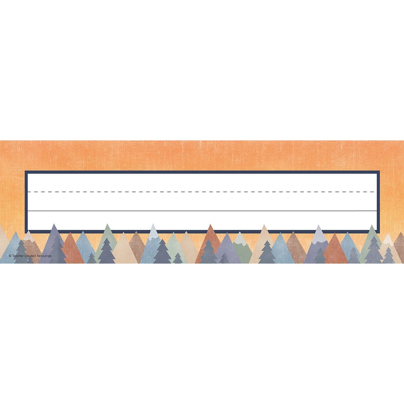 Teacher Created Resources Moving Mountains Flat Name Plates