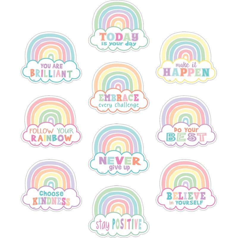 Teacher Created Resources Pastel Pop Positive Sayings Accents