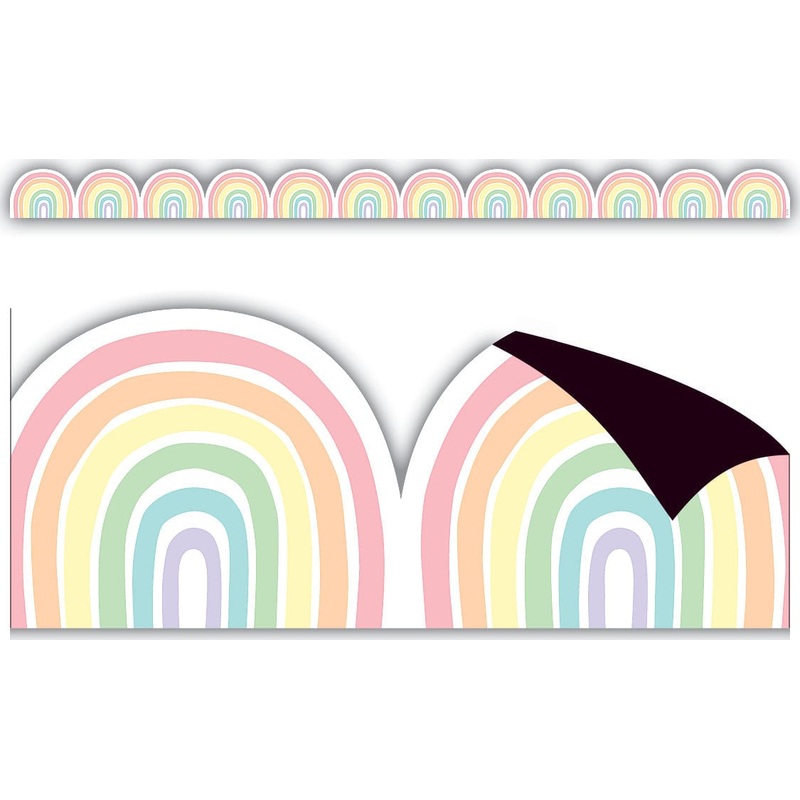 Teacher Created Resources Pastel Pop Rainbows Magnetic Border