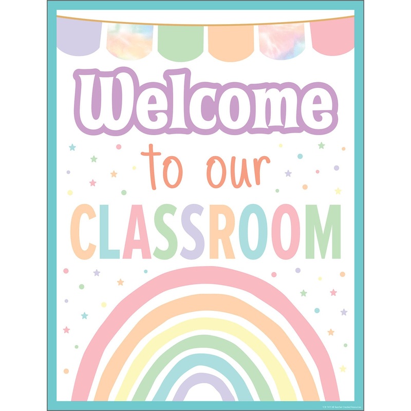 Teacher Created Resources Pastel Pop Welcome To Our Classroom Chart