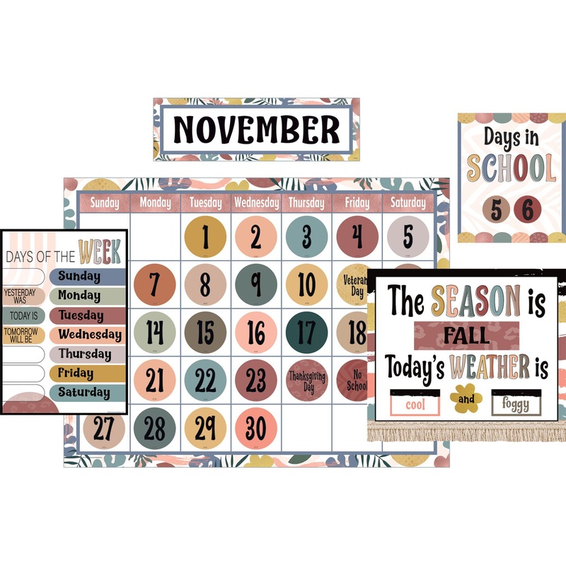 Teacher Created Resources Wonderfully Wild Calendar Bulletin Board