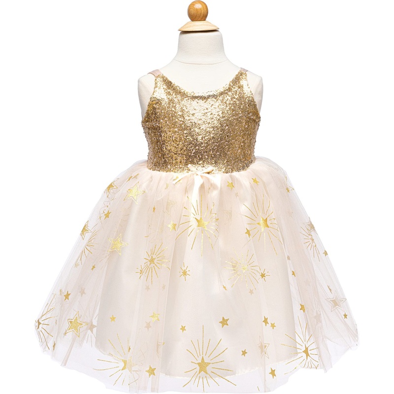 Great Pretenders Golden Glam Party Dress - Size 3/4