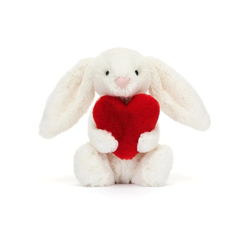 Jellycat Bashful Red Love Heart Bunny - Plush for All Ages