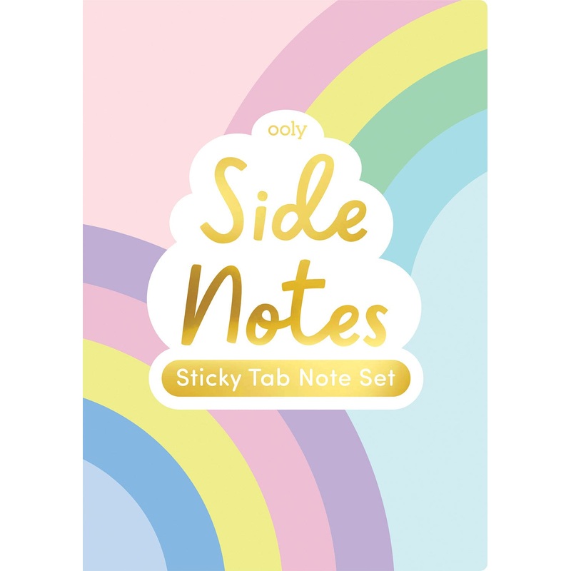Ooly Side Notes Pastel Rainbow Sticky Tab Note Set