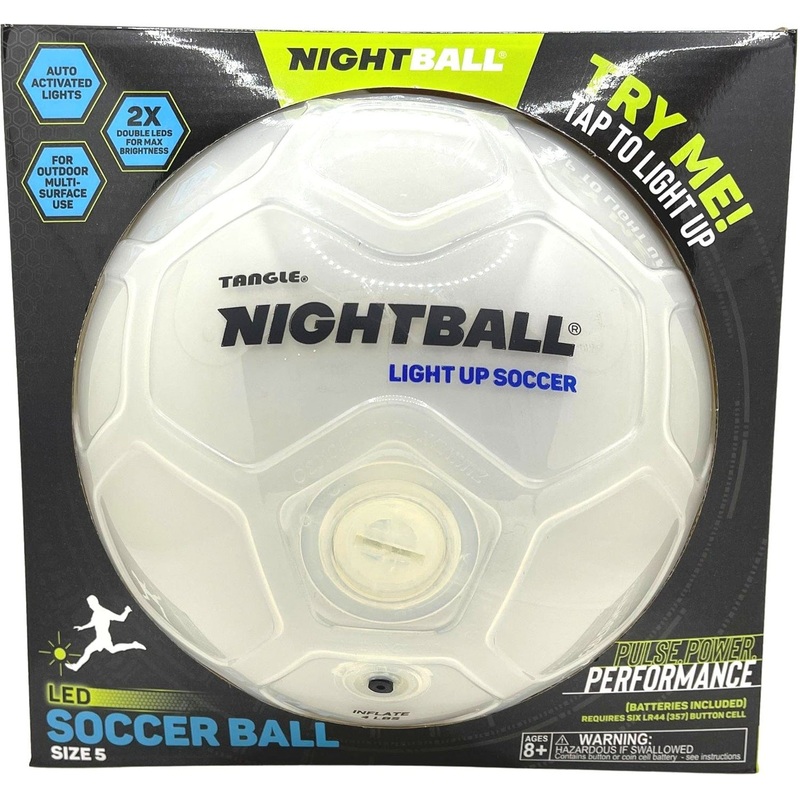 Tangles NightBall White Soccer Ball