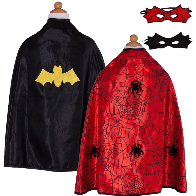Reversible Spider/Bat Cape & Mask, Size 3-4